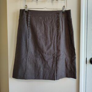 Sacoor Brothers Wool Silk A-Line Knee-Length Skirt size EU 42 / UK 14 / US 12
